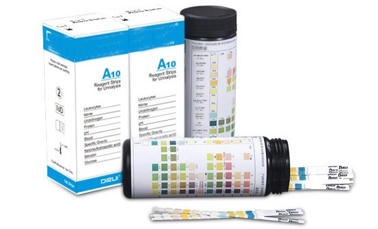 DIRUI 5 ITEMS(PRO,pH,BLD,KET,GLU) Реагенты